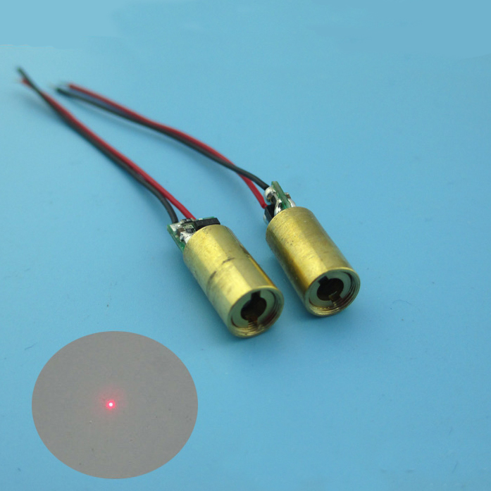 650nm 5mw Módulo láser rojo Focusable dot / 6.5mm*10.5mm / Locator